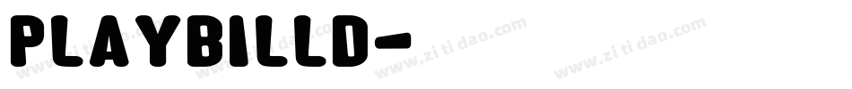 PlaybillD字体转换