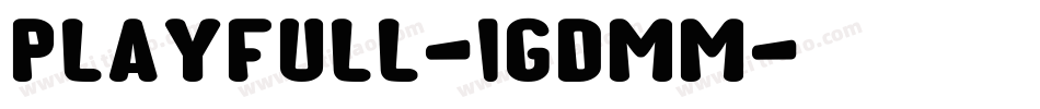 Playfull-1GDMM字体转换