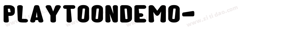 PlaytoonDEMO字体转换