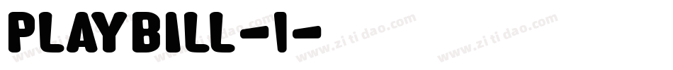 Playbill-1字体转换