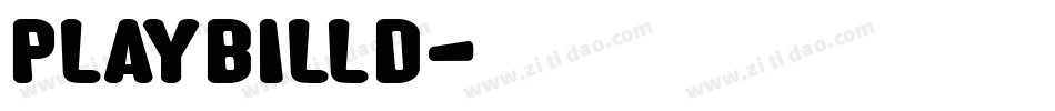 PlaybillD字体转换