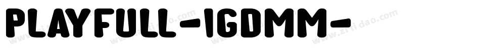 Playfull-1GDMM字体转换