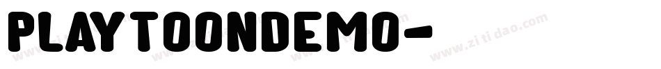 PlaytoonDEMO字体转换