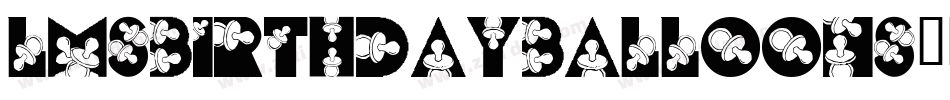 LmsBirthdayBalloons-9X27字体转换