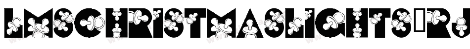 LmsChristmasLights-RJM6字体转换