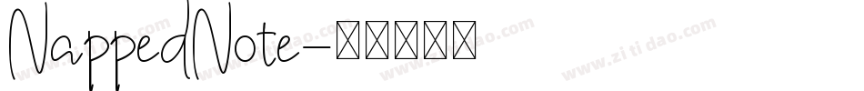 NappedNote字体转换
