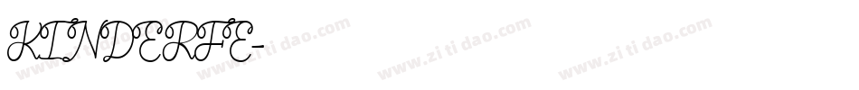 KINDERFE字体转换