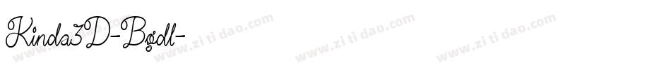 Kinda3D-Bgdl字体转换