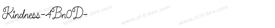 Kindness-4Bn0D字体转换