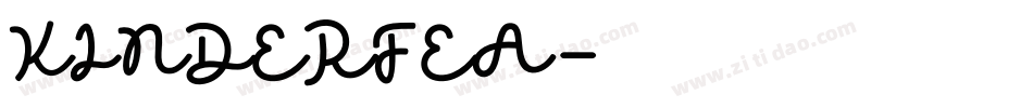KINDERFEA字体转换