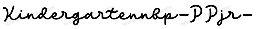 Kindergartennbp-PPjr字体转换