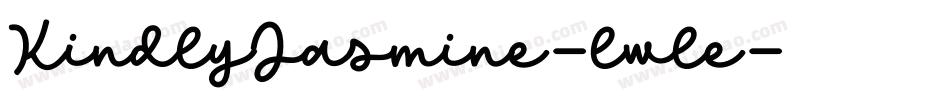 KindlyJasmine-lwle字体转换