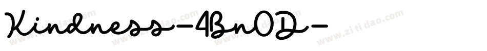 Kindness-4Bn0D字体转换