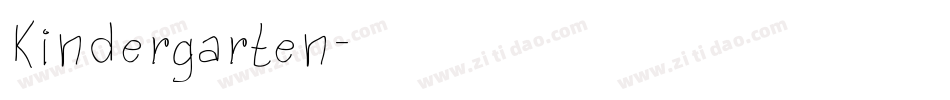 Kindergarten字体转换