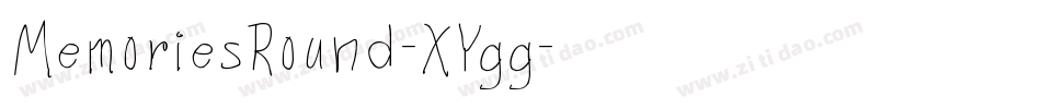 MemoriesRound-XYgg字体转换