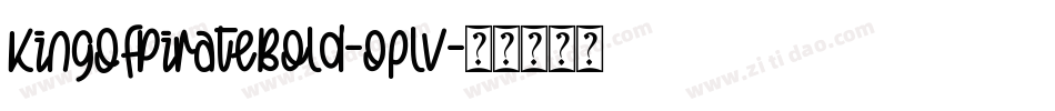 KingOfPirateBold-0plv字体转换