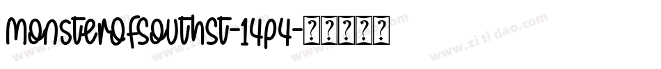 MonsterOfSouthSt-14p4字体转换