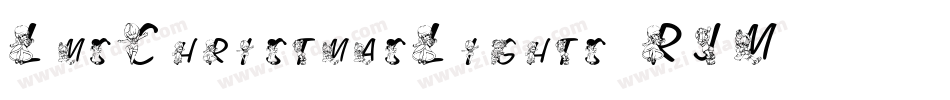 LmsChristmasLights-RJM6字体转换