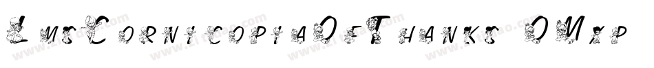 LmsCornicopiaOfThanks-OMxp字体转换