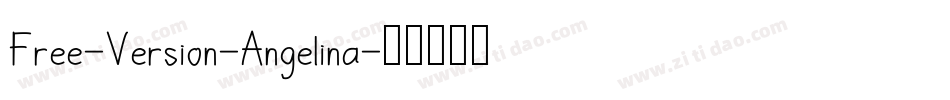 Free-Version-Angelina字体转换