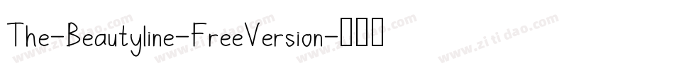 The-Beautyline-FreeVersion字体转换
