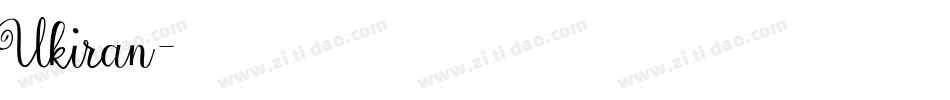 Ukiran字体转换