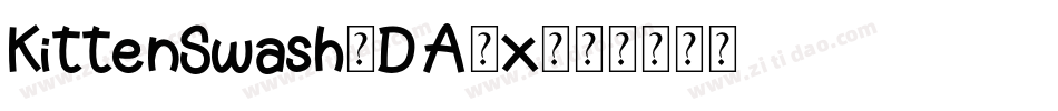 KittenSwash-DA6x字体转换