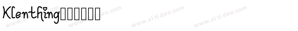 Klenthing字体转换