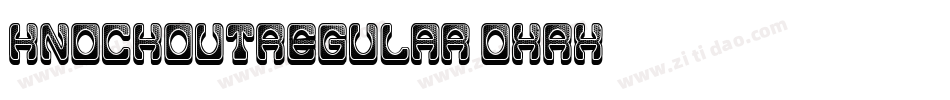KnockoutRegular-oxRx字体转换