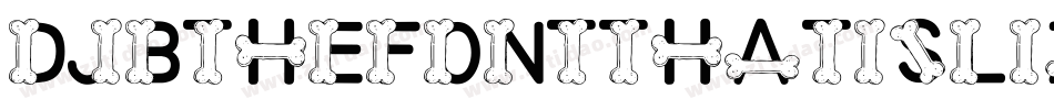 DjbTheFontThatIsLiz-D8Md字体转换