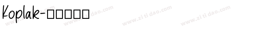 Koplak字体转换