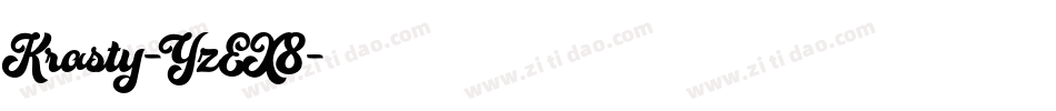 Krasty-YzEX8字体转换