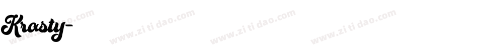 Krasty字体转换