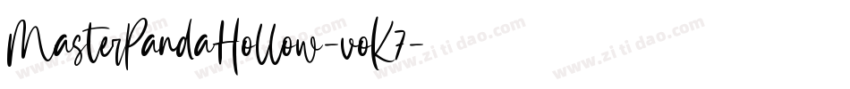 MasterPandaHollow-voK7字体转换