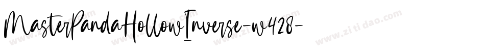 MasterPandaHollowInverse-w428字体转换