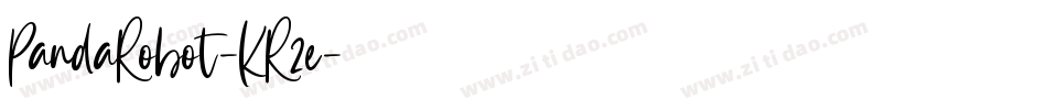 PandaRobot-KR2e字体转换