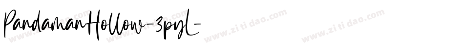 PandamanHollow-3pyL字体转换