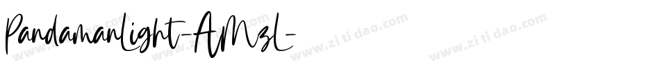 PandamanLight-AMzL字体转换