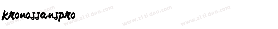 kronossanspro字体转换