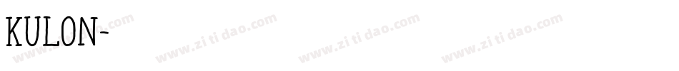 Kulon字体转换