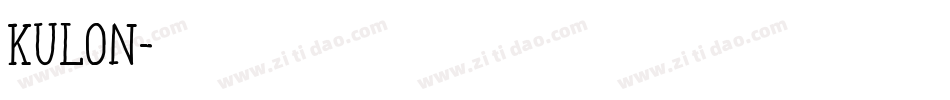 Kulon字体转换