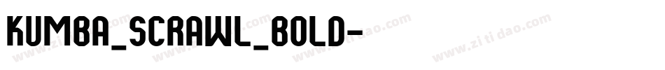Kumba_Scrawl_Bold字体转换