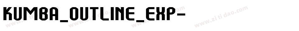 Kumba_Outline_Exp字体转换