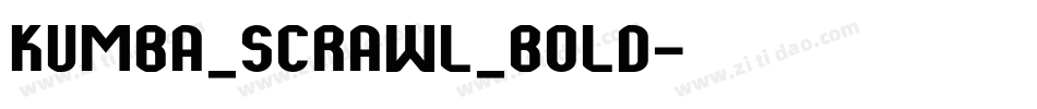 Kumba_Scrawl_Bold字体转换