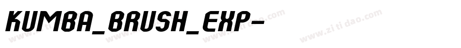 Kumba_Brush_Exp字体转换