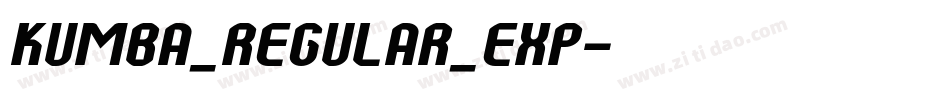 Kumba_Regular_Exp字体转换