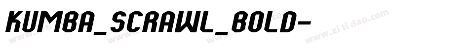 Kumba_Scrawl_Bold字体转换