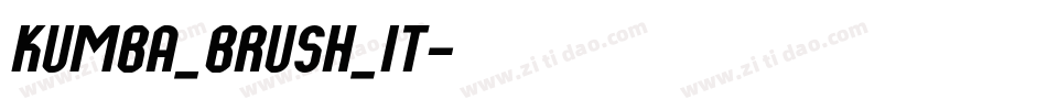 Kumba_Brush_It字体转换