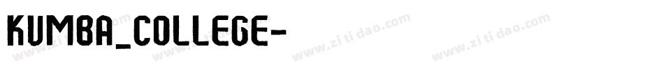 Kumba_College字体转换