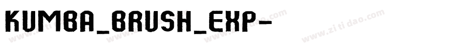 Kumba_Brush_Exp字体转换